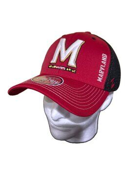 Maryland Terrapins Terps Stretch M Hat Curved Brim New Zephyr NCAA New
